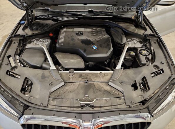 WBA13BJ02MCF29914 2021 BMW 5 SERIES Silver Rear interior view