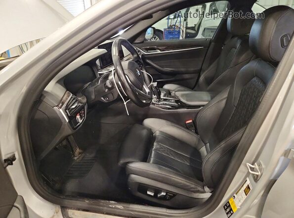 WBA13BJ02MCF29914 2021 BMW 5 SERIES Silver Front interior view