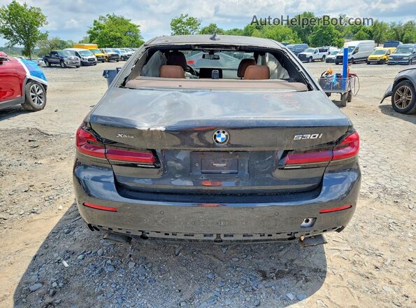 WBA13BJ02MCG07558 2021 BMW 5 SERIES Charcoal წინა სალონის ხედი
