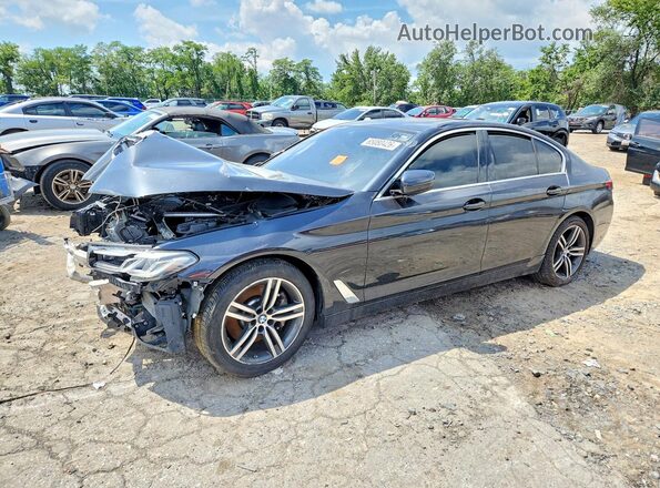 WBA13BJ02MCG07558 2021 BMW 5 SERIES Charcoal უკანა მარცხენა