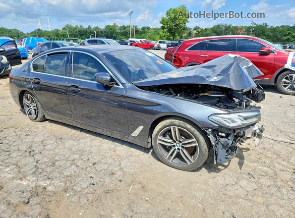 WBA13BJ02MCG07558 2021 BMW 5 SERIES Charcoal წინა ხედი