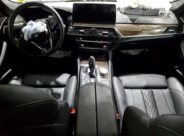 WBA13BJ06MWX27634 2021 BMW 5 SERIES Black წინა პანელის ხედი
