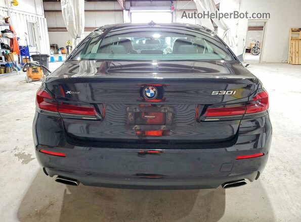 WBA13BJ06MWX27634 2021 BMW 5 SERIES Black უკანა ხედი