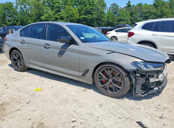 WBA13BJ09NCJ42744 2022 BMW 5 SERIES Gray წინა მარჯვენა