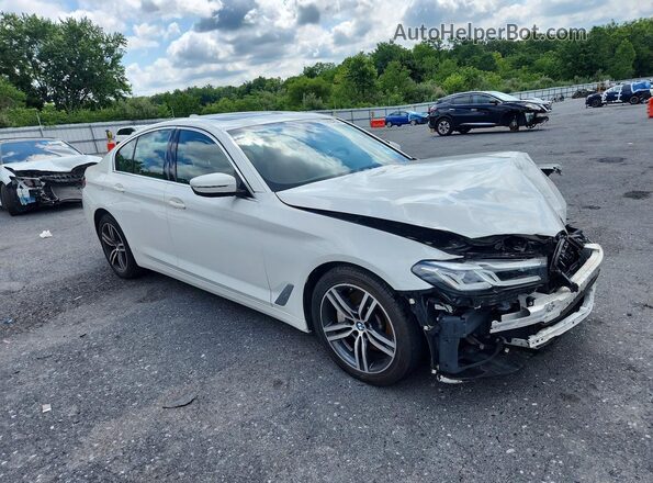 WBA13BJ09NWX57079 2022 BMW 5 SERIES White Delantero derecho