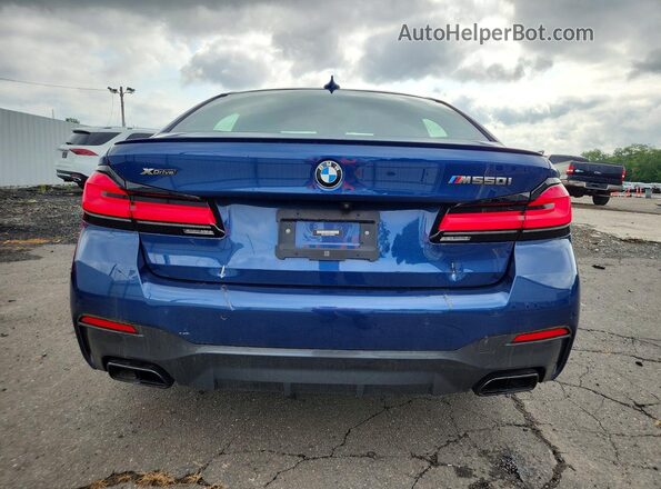 WBA13BK00PCM25650 2023 BMW M5 Blue Вид ззаду