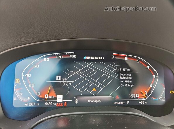 WBA13BK00PCM25650 2023 BMW M5 Blue Вид щитка приладів