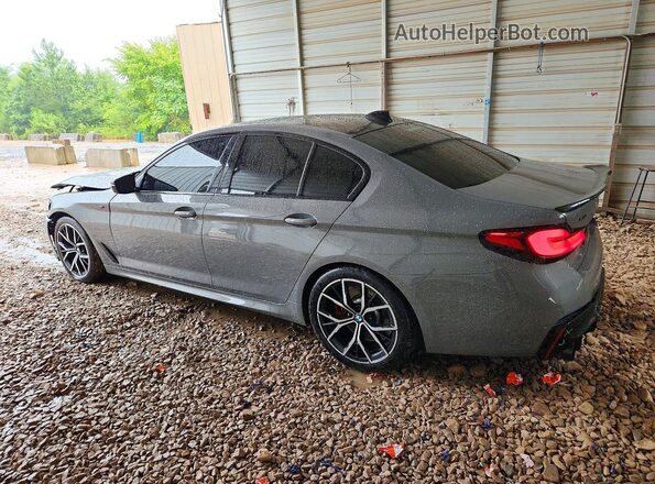 WBA13BK04MCH00208 2021 BMW M5 Gray Задня ліва чверть