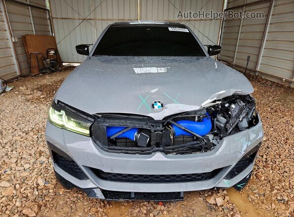 WBA13BK04MCH00208 2021 BMW M5 Gray Вид спереду