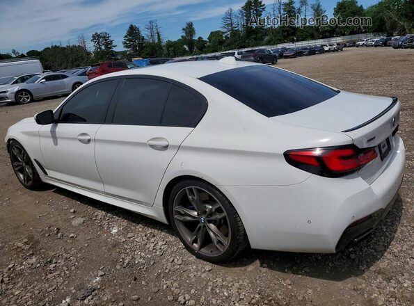 WBA13BK07MCF15411 2021 BMW M5 White Trasero izquierdo