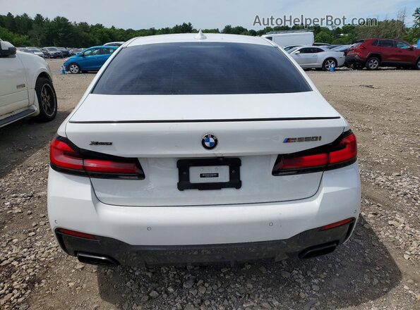 WBA13BK07MCF15411 2021 BMW M5 White Vista trasera
