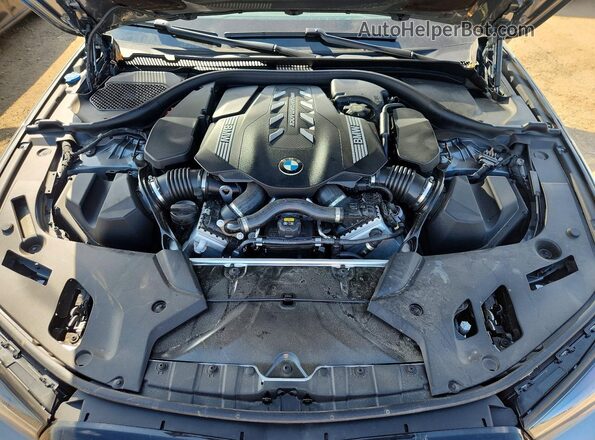 WBA13BK07PCL87107 2023 BMW M5 Gray Вид задньої частини салону