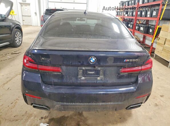 WBA13BK09MCF28578 2021 BMW M5 Blue Հետևի տեսք
