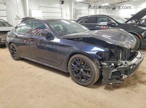 WBA13BK09MCF28578 2021 BMW M5 Blue Առջևի աջ