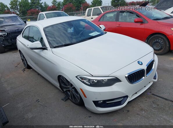 WBA1F9C56GV742427 2016 BMW 2 SERIES White Widok wnętrza z tyłu
