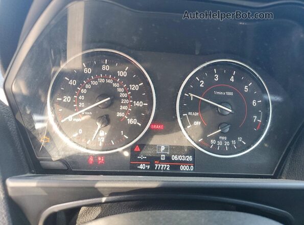 WBA1F9C57GV742548 2016 BMW 2 SERIES Black Vista del cuadro de instrumentos