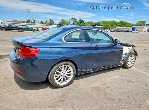 WBA1G9C57GV598870 2016 BMW 2 SERIES Blue Задня права чверть