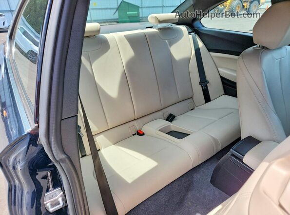WBA1G9C57GV598870 2016 BMW 2 SERIES Blue Вид задніх сидінь