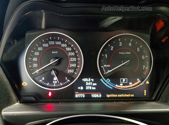 WBA1J7C50GV359070 2016 BMW M2 Silver Սարքավորումների վահանակի տեսք
