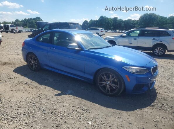 WBA1J7C52GV289815 2016 BMW M2 Blue Front right