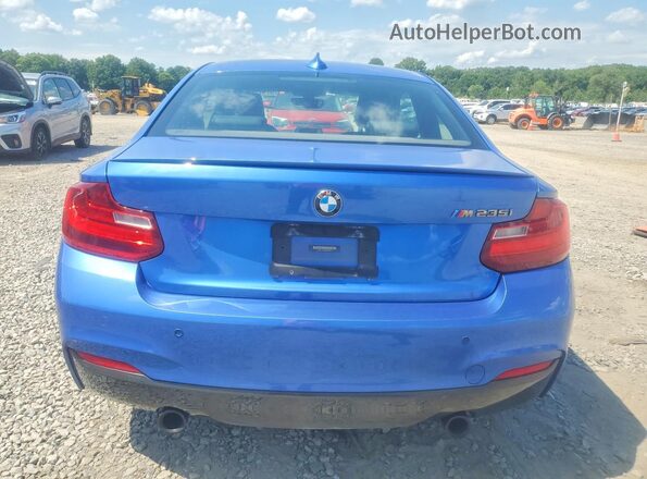 WBA1J7C52GV289815 2016 BMW M2 Blue Rear view