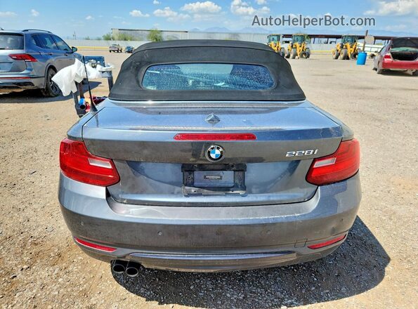 WBA1K9C56GV710072 2016 BMW 2 SERIES Charcoal Vista trasera