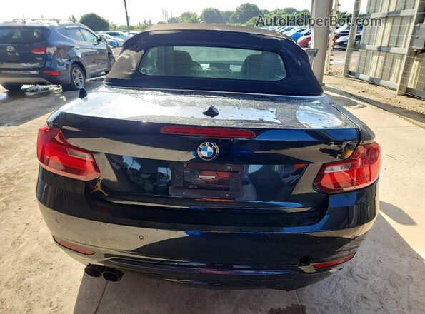 WBA1K9C58GV321644 2016 BMW 2 SERIES Black უკანა ხედი
