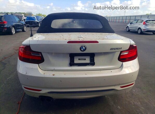 WBA1K9C59GV321748 2016 BMW 2 SERIES White Rear view