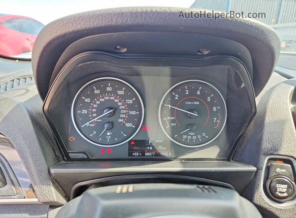 WBA1L9C58GV324461 2016 BMW 2 SERIES Серебряный Вид щитка приборов