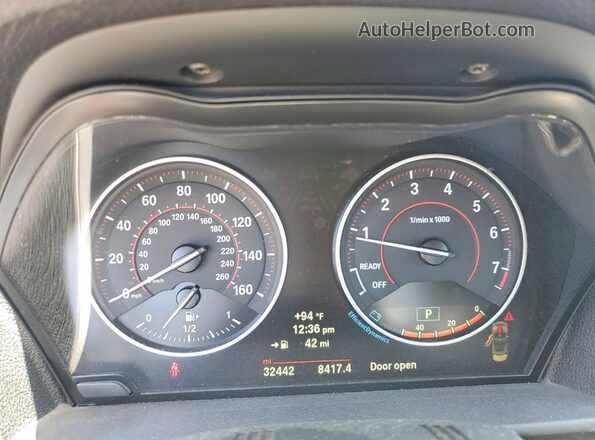 WBA1M1C58GV394007 2016 BMW M2 Charcoal Instrument cluster view