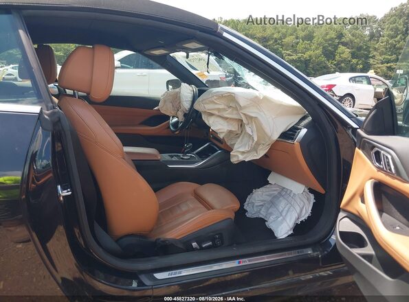 WBA23AT02MCG28910 2021 BMW 4 SERIES Black წინა სალონის ხედი