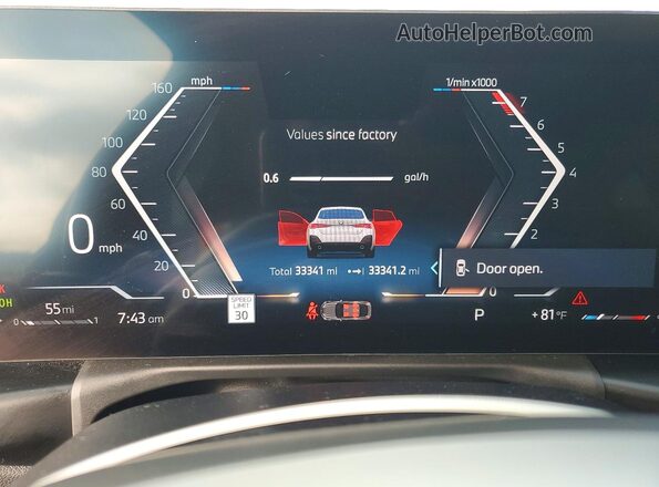 WBA23FB06SFT93581 2025 BMW 4 SERIES White Widok zestawu wskaźników