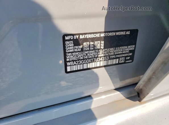 WBA23GG0XT7U34353 2026 BMW 2 SERIES Silver Widok komory silnika