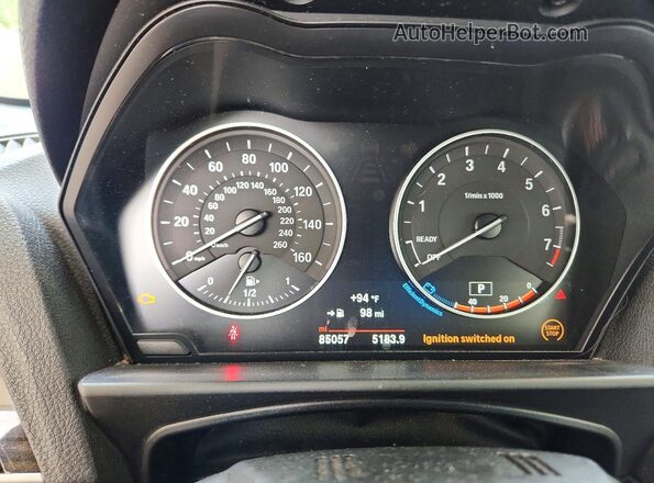 WBA2K9C36HV647351 2017 BMW 2 SERIES Cream Вид щитка приладів