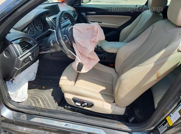 WBA2K9C51HV646965 2017 BMW 2 SERIES Gray Вид салону спереду