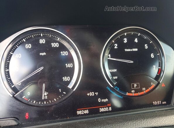 WBA2M7C59JVD51782 2018 BMW 2 SERIES Black Widok zestawu wskaźników