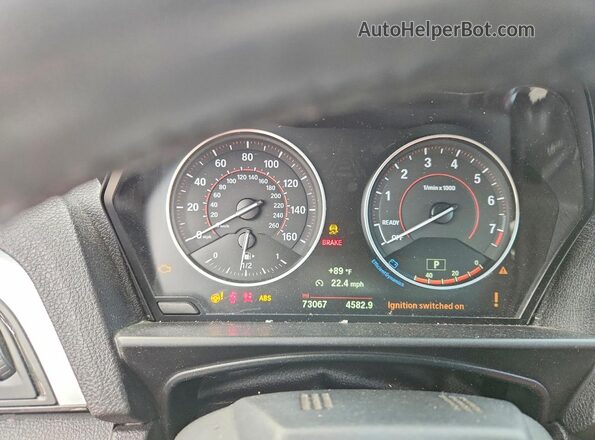 WBA2M9C31HV717994 2017 BMW 2 SERIES White Вид щитка приладів
