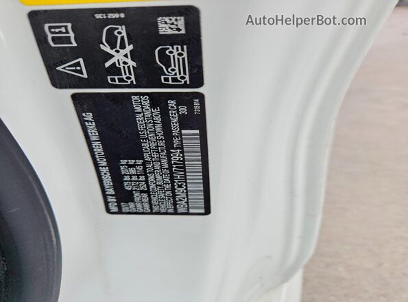 WBA2M9C31HV717994 2017 BMW 2 SERIES White Вид підкапотного простору