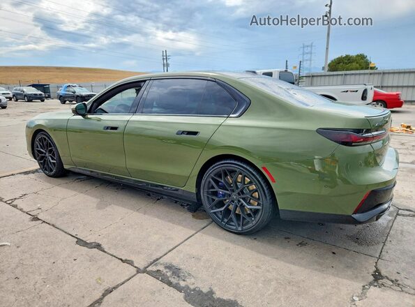 WBA33EJ0XRCR36975 2024 BMW 7 SERIES Green Trasero izquierdo