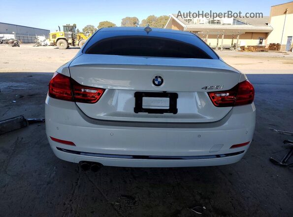 WBA3N7C55GK227470 2016 BMW 4 SERIES White Rear view