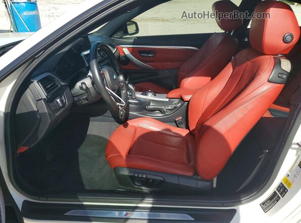 WBA3N9C50GK250862 2016 BMW 4 SERIES White Front interior view