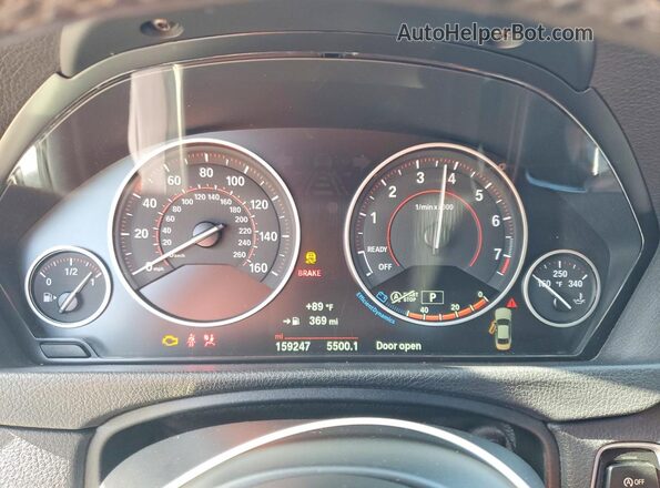 WBA3N9C50GK250862 2016 BMW 4 SERIES White Instrument cluster view