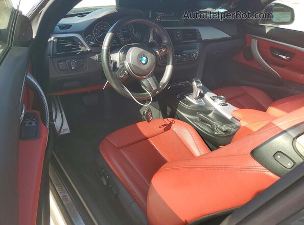 WBA3N9C50GK250862 2016 BMW 4 SERIES White Dashboard view
