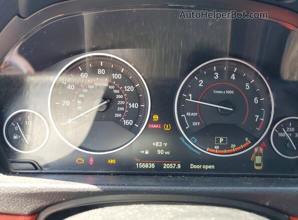 WBA3N9C51GK249297 2016 BMW 4 SERIES Gray Вид щитка приладів