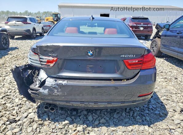 WBA3N9C51GK249297 2016 BMW 4 SERIES Gray Вид ззаду