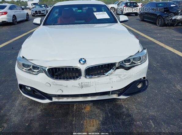 WBA3V7C56G5A25044 2016 BMW 4 SERIES White Вид щитка приладів