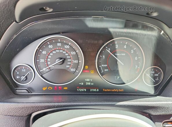 WBA4A9C55GG505220 2016 BMW 4 SERIES White Вид щитка приладів