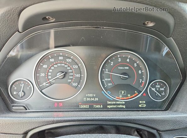 WBA4A9C58GG505261 2016 BMW 4 SERIES Black Vista del cuadro de instrumentos