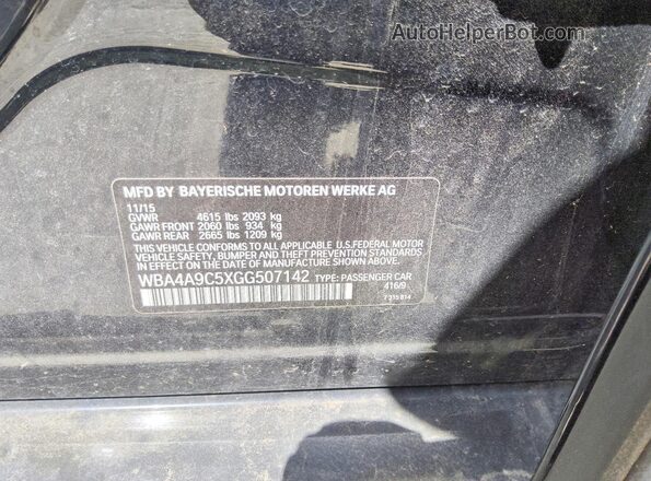 WBA4A9C5XGG507142 2016 BMW 4 SERIES Black Engine compartment view