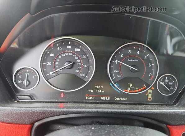 WBA4F7C53HG787476 2017 BMW 4 SERIES White Widok zestawu wskaźników